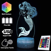 Lampe 3D Ariel Petite Sirène  a supp