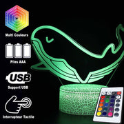 Lampe 3D Baleine