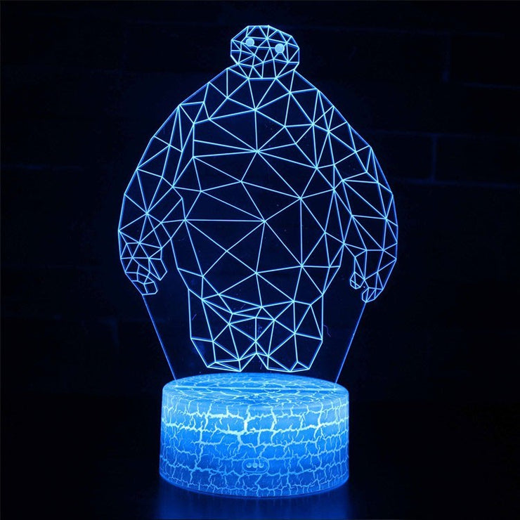 Lampe 3D Les Nouveaux Héros Baymax Origami