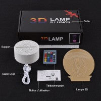 Lampe 3D Avion De Ligne Biréacteur