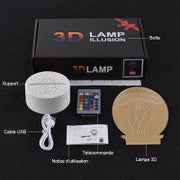 Lampe 3D Tête De Grenouille