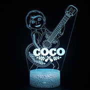 Lampe 3D Coco Miguel Avec Sa Guitare