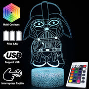 Lampe 3D Star Wars Dark Vador Bébé