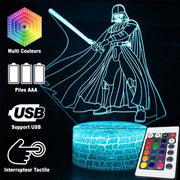 Lampe 3D Star Wars Dark Vador