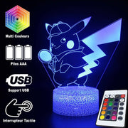 Lampe 3D Pokémon Détective Pikachu