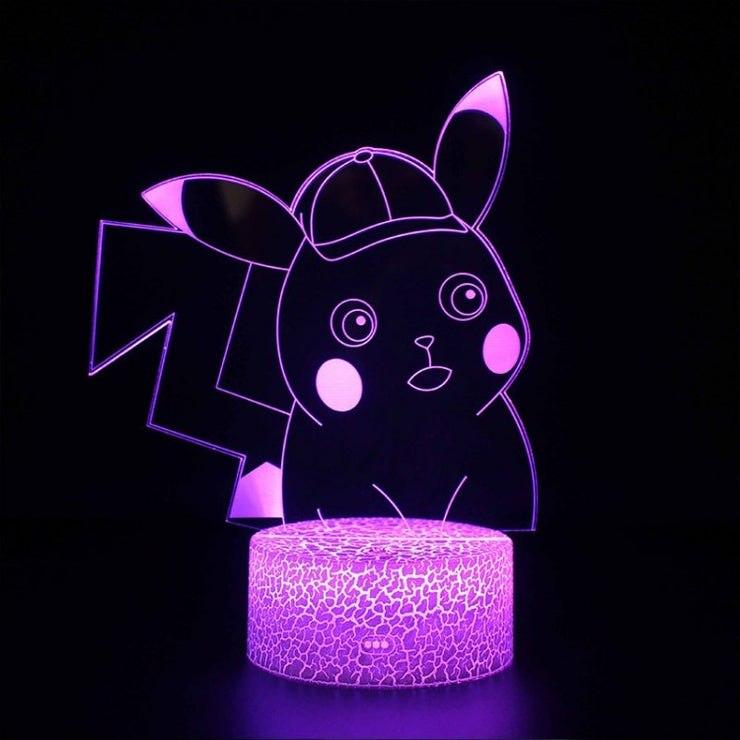 Lampe 3D Pokémon Détective Pikachu Mignon