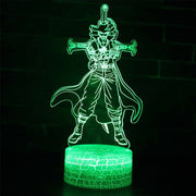 Lampe 3D One Piece Dracule Mihawk