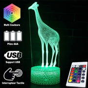 Lampe 3D Girafe