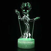 Lampe 3D Les Gardiens De La Galaxie Groot Danse