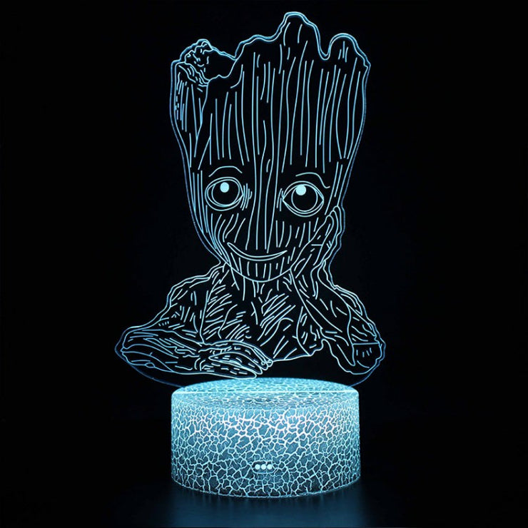 Lampe 3D Les Gardiens De La Galaxie Groot