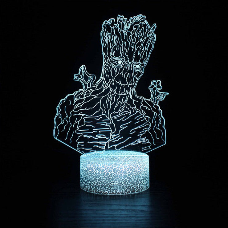 Lampe 3D Les Gardiens De La Galaxie Groot