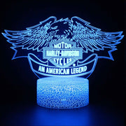 Lampe 3D Harley Davidson Logo