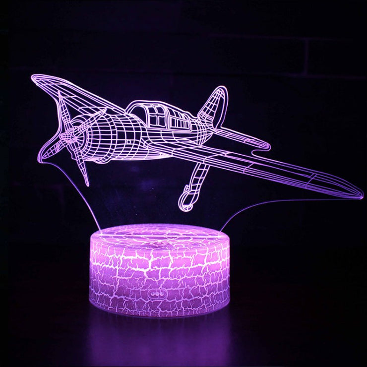 Lampe 3D Avion À Hélice