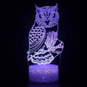 Lampe 3D Oiseau Hibou Stylisé