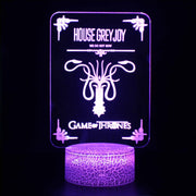 Lampe 3D Game Of Thrones Maison Greyjoy