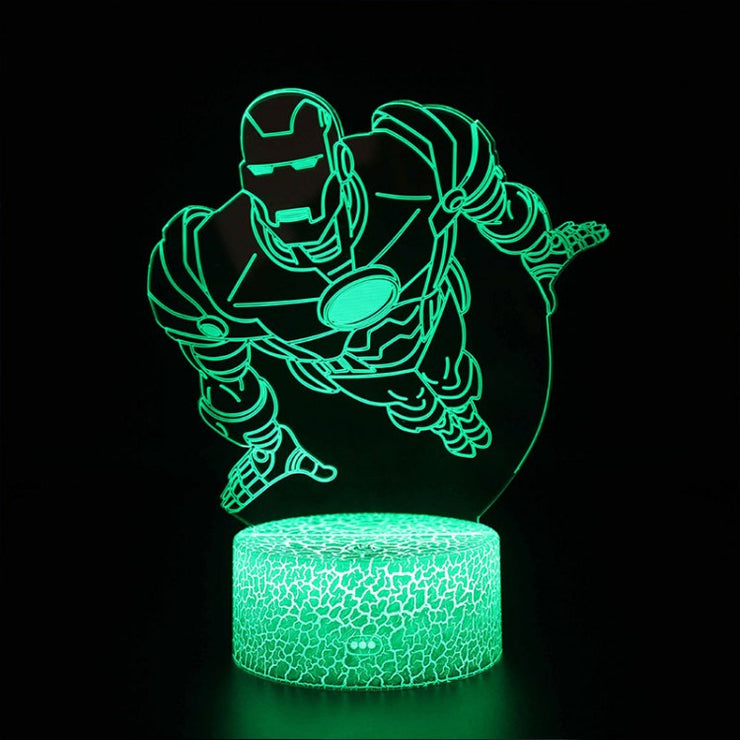 Lampe 3D Iron Man Qui Vole