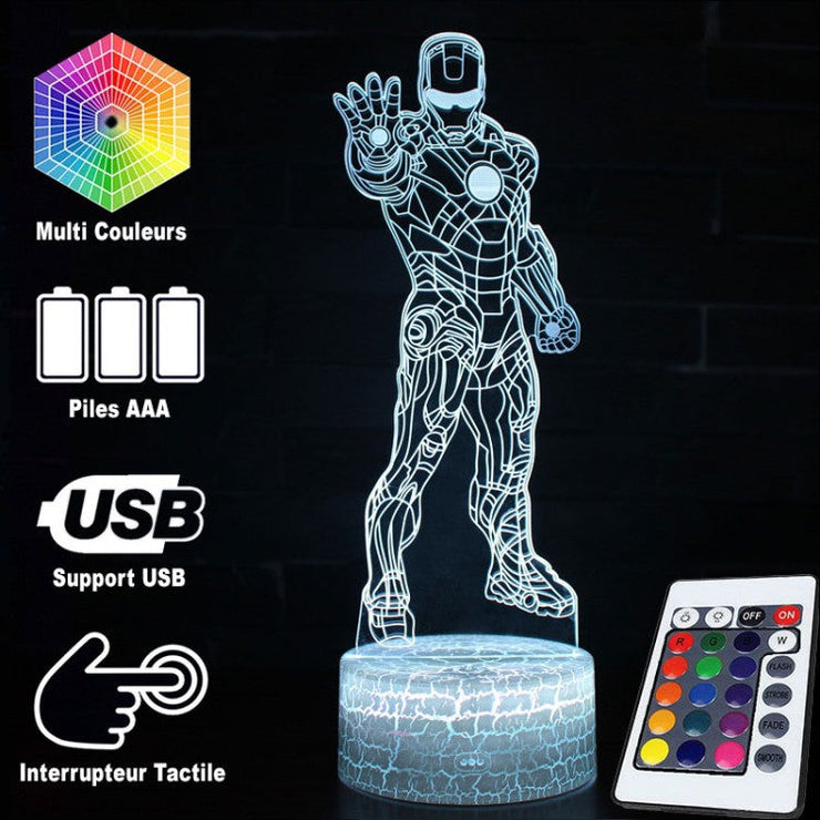 Lampe 3D Marvel Iron Man