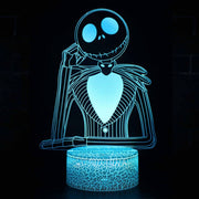 Lampe 3D Jack Skellington