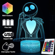 Lampe 3D Jack Skellington