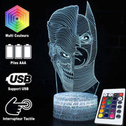 Lampe 3D DC Joker & Batman