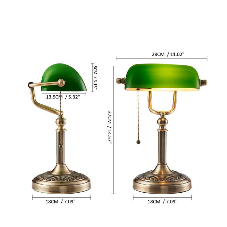 Lampe de Bureau <br> Vintage Banquier