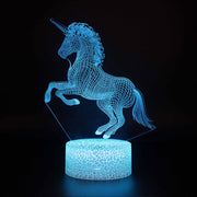 Lampe 3D Licorne Cabrée