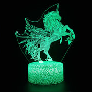 Lampe 3D Licorne Magique