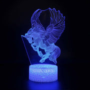 Lampe 3D Licorne Divine Qui S'Envole