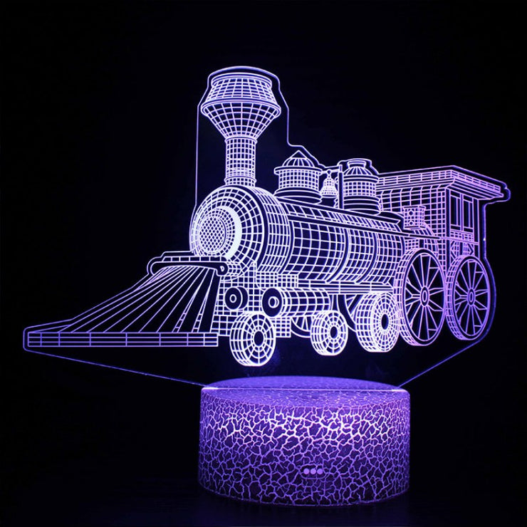 Lampe 3D Locomotive À Vapeur