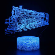 Lampe 3D Locomotive Vintage