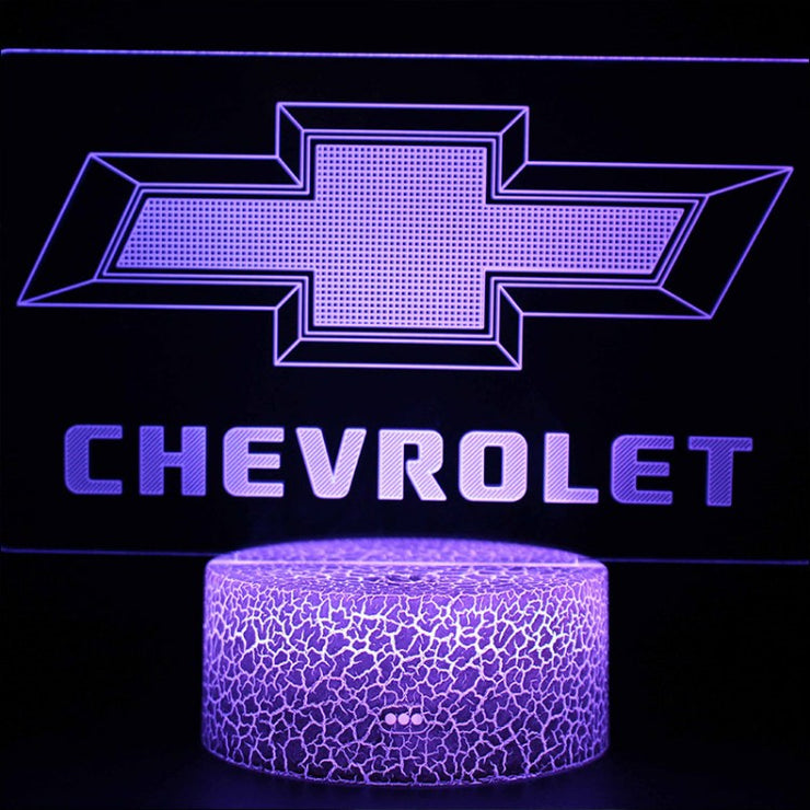 Lampe 3D Logo Chevrolet