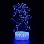 Lampe 3D Pokémon Lucario