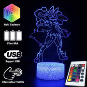 Lampe 3D Pokémon Lucario