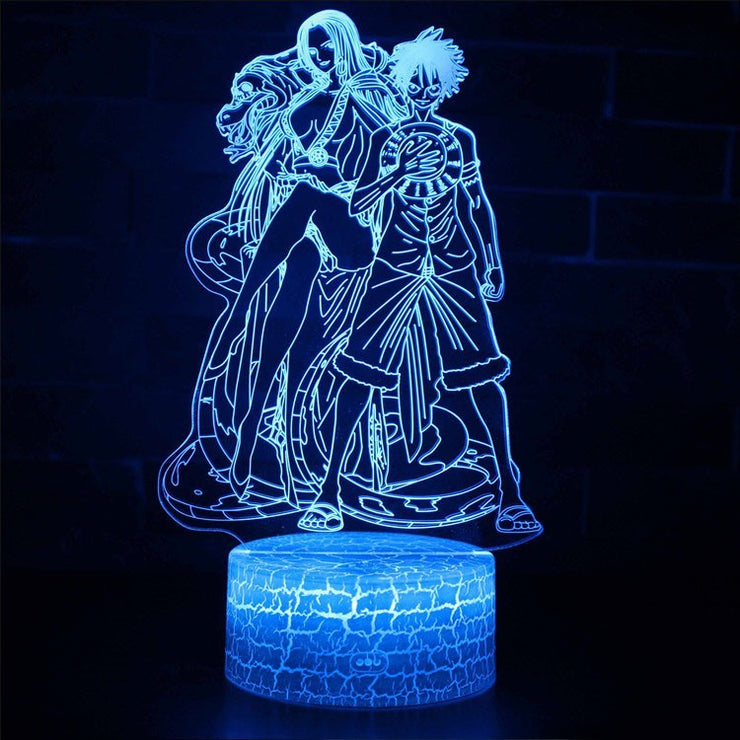 Lampe 3D One Piece Luffy & Nami