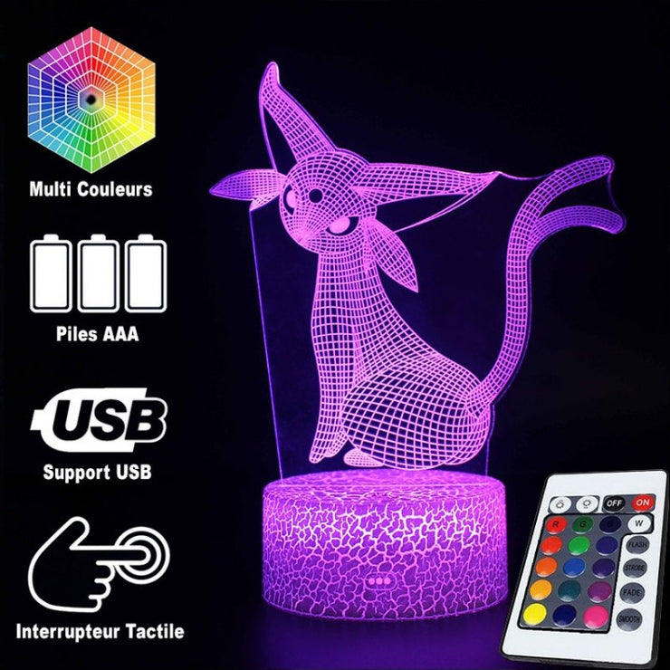 Lampe 3D Pokémon Mentali