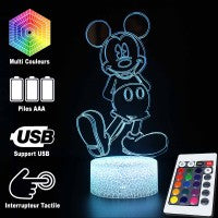 Lampe 3D Mickey Mouse