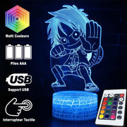 Lampe 3D One Piece Mini Luffy Combat