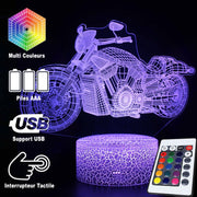 Lampe 3D Moto Custom