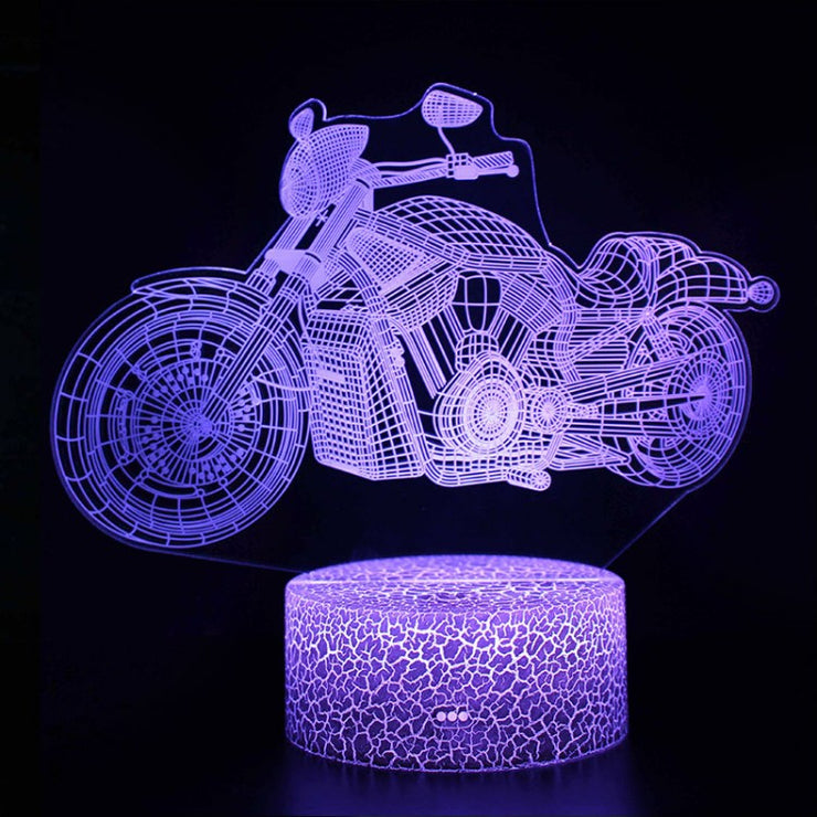 Lampe 3D Moto Custom