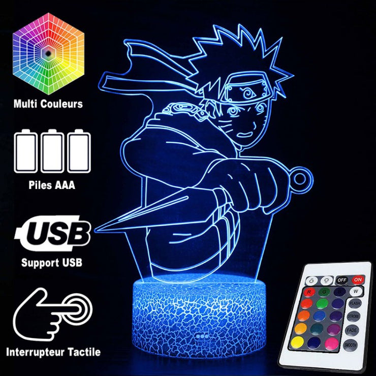 Lampe 3D Naruto Au Combat