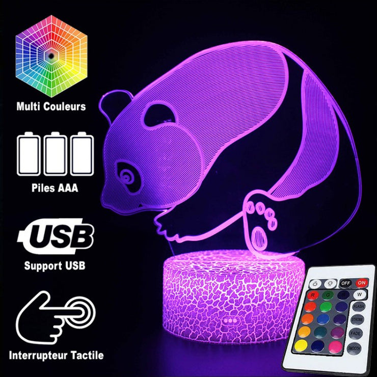 Lampe 3D Panda