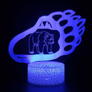 Lampe 3D Patte D'Ours