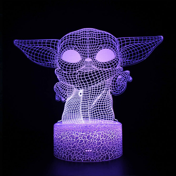 Lampe 3D Star Wars Yoda Bébé