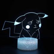 Lampe 3D Pokémon Pikachu Triste