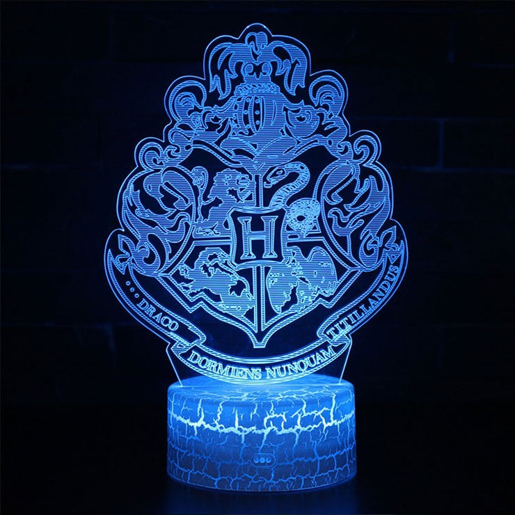 Lampe 3D Harry Potter Blason Poudlard