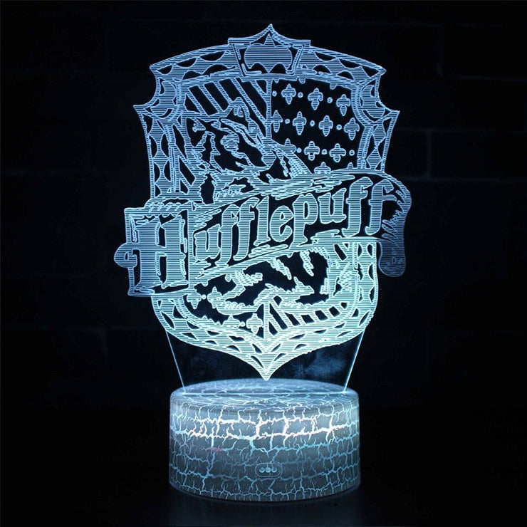 Lampe 3D Harry Potter Blason Poufsouffle