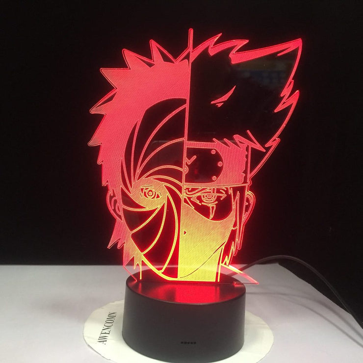 Lampe 3D Naruto Kakashi & Obito