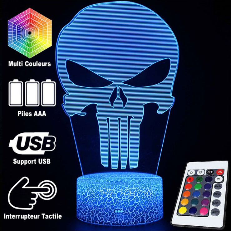 Lampe 3D punisher