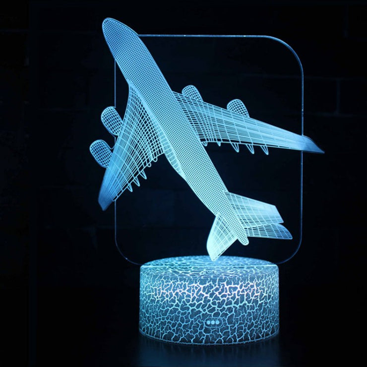 Lampe 3D Avion De Ligne Quadriréacteur 1