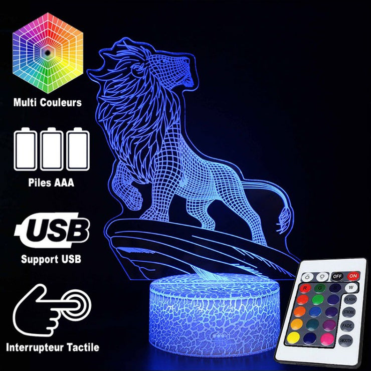 Lampe 3D Le Roi Lion Mufasa